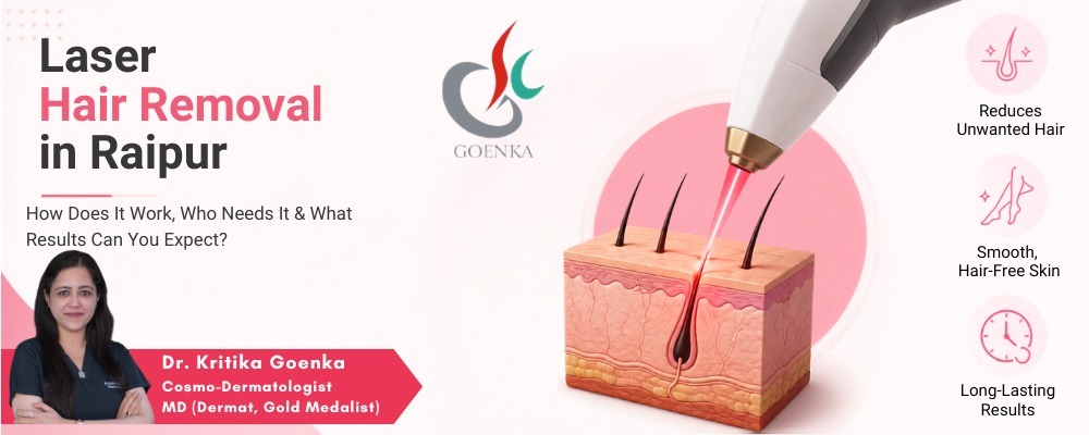 Laser Hair Removal in Raipur: How Does It Work, Who Needs It & What Results Can You Expect?